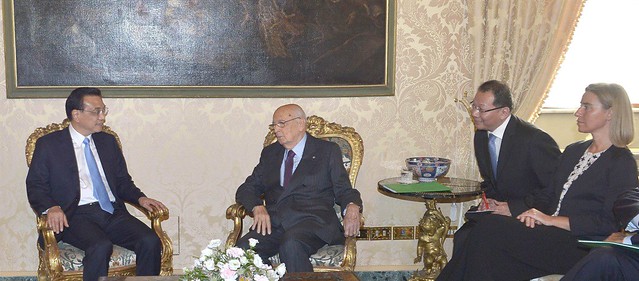 Partecipazione all'incontro del Presidente Giorgio Napolitano con Li Keqiang, Primo Ministro della Repubblica Popolare Cinese - 14 ottobre 2014 - Roma