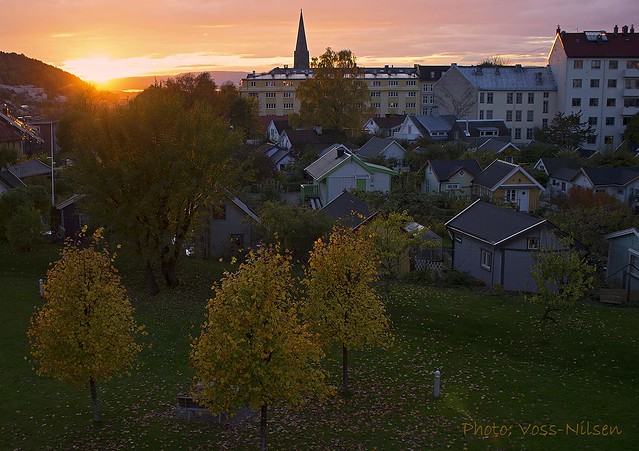 Autumn sunset, Oslo