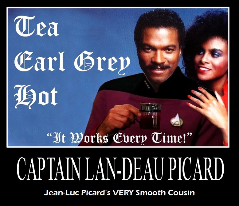 STAR TREK THE NEXT GENERATION  Billy Dee Williams as Captain Lan-Deau Picard