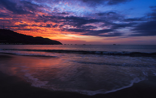 puertolópez ecuador beach landscape sunset pacificocean manabí ec