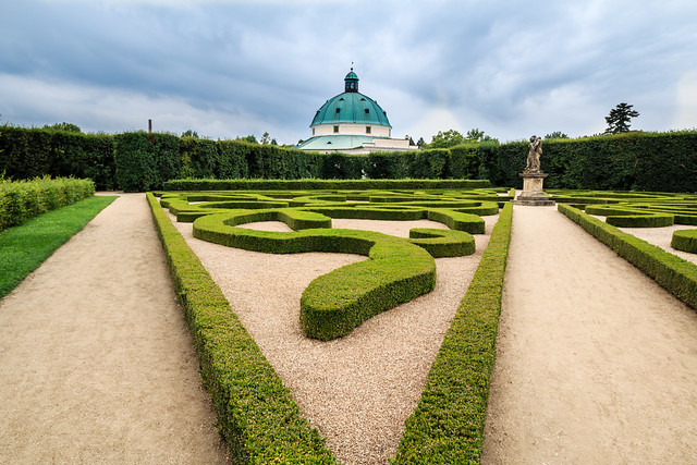 The Unesco gardens at Kroměříž, Czech republic