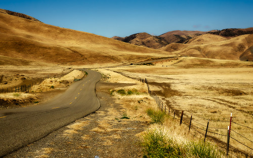 california road fence gold golden us day unitedstates hills fields patterson westley delpuertecanyon