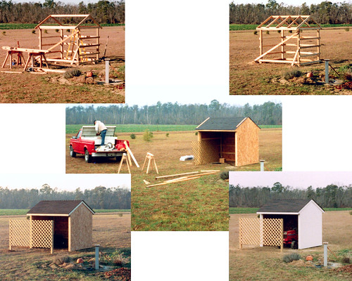 Pole Shed (May, 1995) This is a shed Melvin build for ...