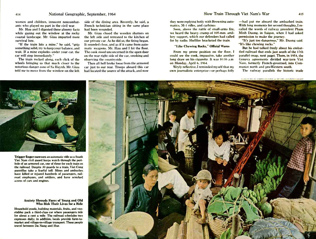 National Geographic September 1964 - Slow Train Through Viet Nam's War (2) - by Howard Sochurek