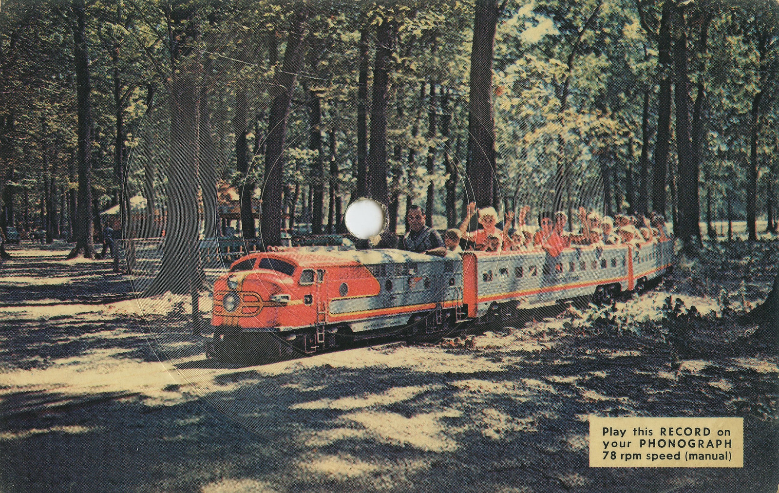 Train Ride at Enchanted Forest Amusement Park, circa 1970s - Chesterton, Indiana