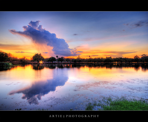 God's Left Hand | The Cambodia Sunset :: HDR by :: Artie | Photography ::