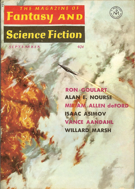 Fantasy and SF - September 1964 -  cover by Mel Hunter
