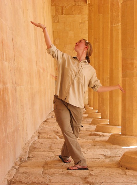 Linnea at Hatshepsut's Temple