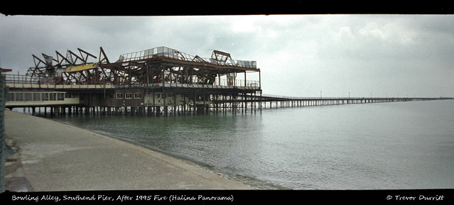Bowling Alley, Southend Pier 1995 After Fire (Halina Panorama)