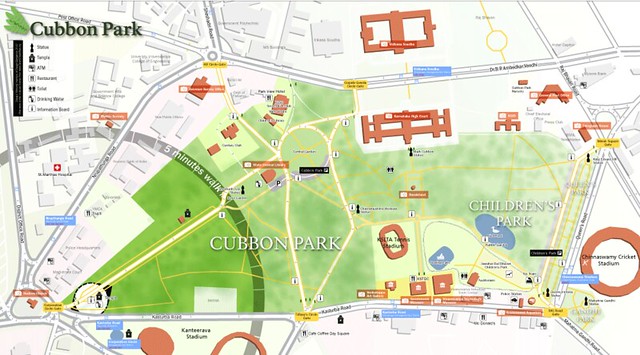 Image result for cubbon pARK map