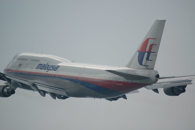 Malaysia Airlines 747-4H6 9M-MPM at Amsterdam Schiphol