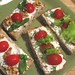 Tomatoes, Herbs and Nuts on Wheat Bread