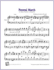 Funeral March Mozart Sheet Music For Easy Piano Pdf Flickr