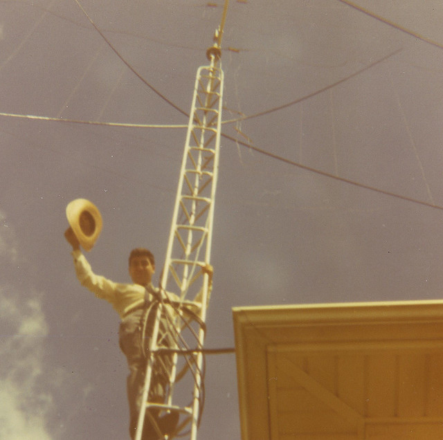 W2QXR - 1969-71-The Quad Antenna @ Clarion, PA