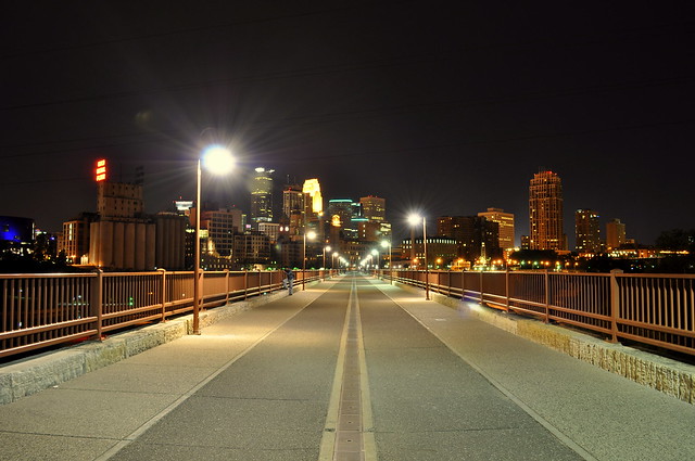 Minneapolis Downtown from Stone Arch Bridge