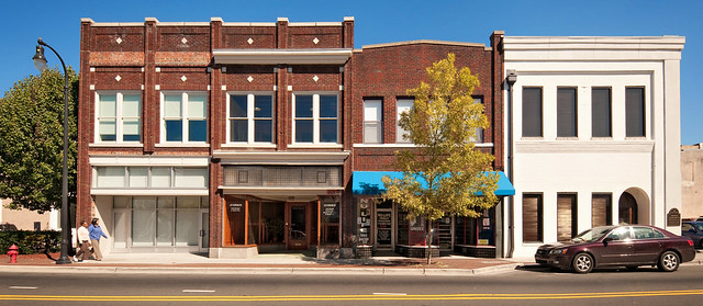 commercial block, East Main Street, Durham, North Carolina (1869) pop. 223,284