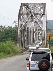 Puente sobre el Río Changuinola; al sureste de Changuinola, Bocas del Toro, Panamá