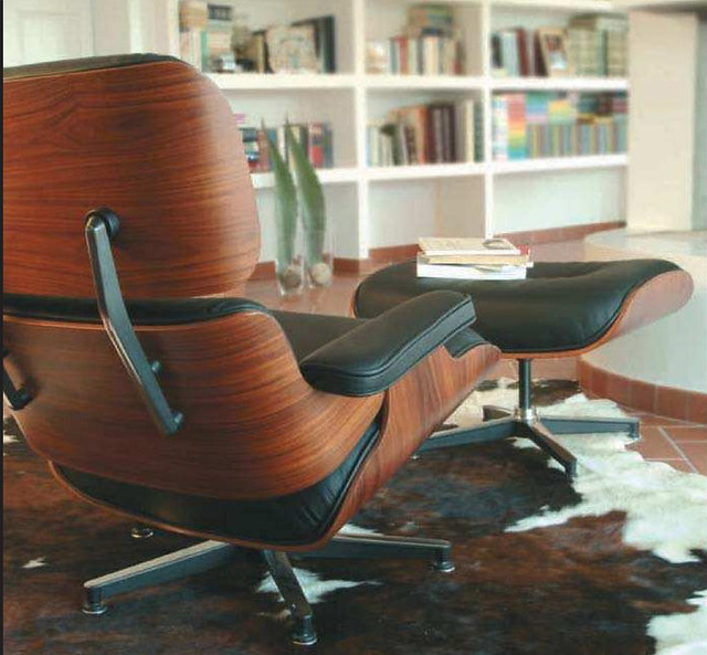 eames lounge chair - italian leather