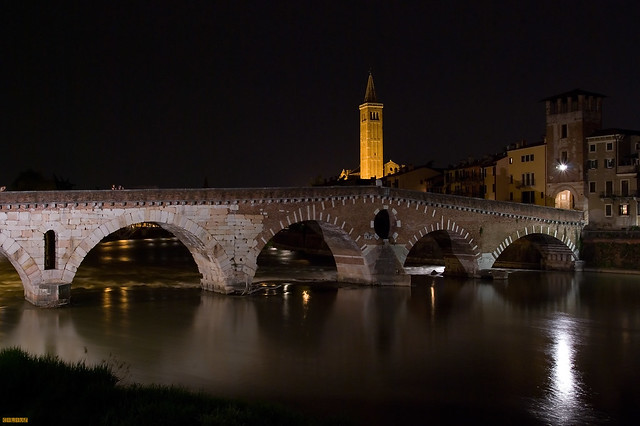 L'Adige sotto Ponte Pietra