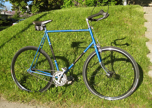 1970s Vintage Raleigh Gran Prix Fixed Gear Bicycle
