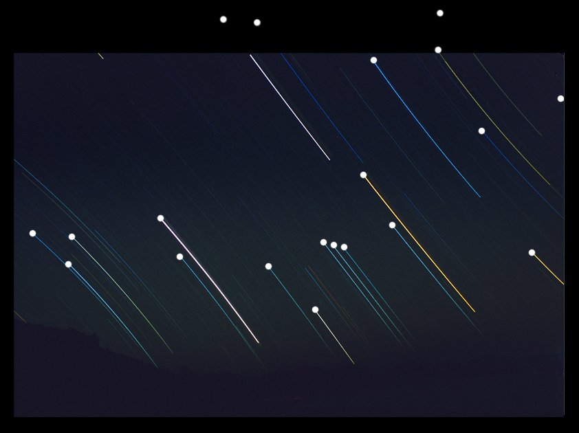 Orion with stars named