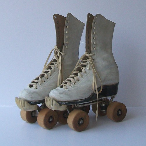 Patins à Roulettes Vintage Betty Lytle Chicago Fo-Mac 77H - Taille 5R - Avec Sacoche - Occasion