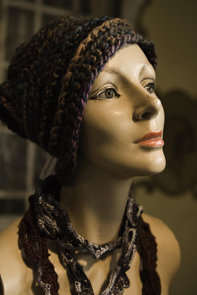 Lipstick Mannequin | I met a girl who makes crocheted hats a… | Flickr