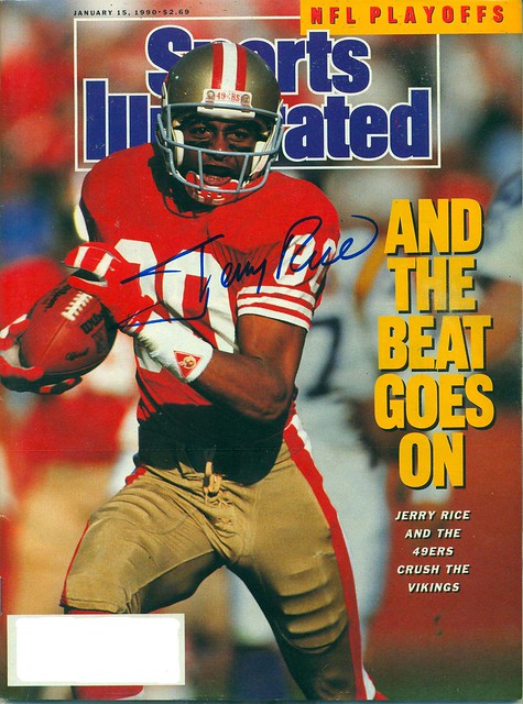January 15, 1990, Autographed Sports Illustrated by Jerry Rice