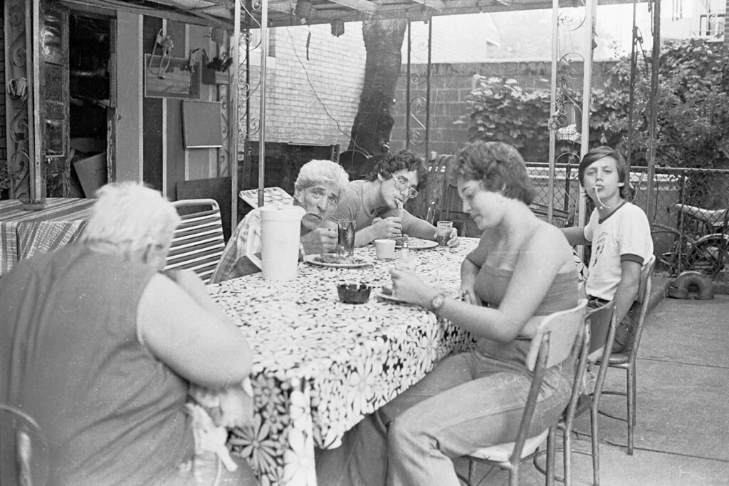 5701 - 13ave  Boro Park Brooklyn 1976 - Randazzo Family Supper Back Yard Patio