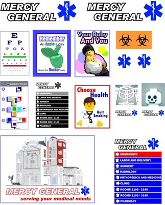 Hospital Sticker sheet | Stickers are fun :) | L.G. Orlando | Flickr