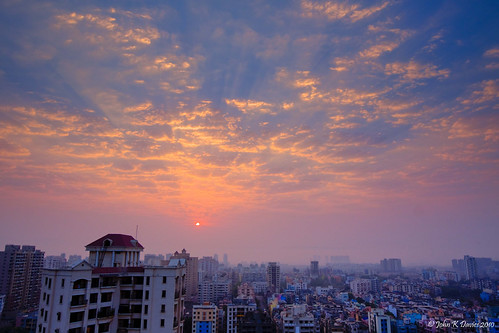 Sunrise by john164694, Sunrise over Kharghar.india maharashtra navimumbai kharghar sector6 regencygardens