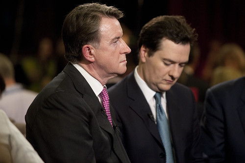 Peter Mandelson and George Osborne