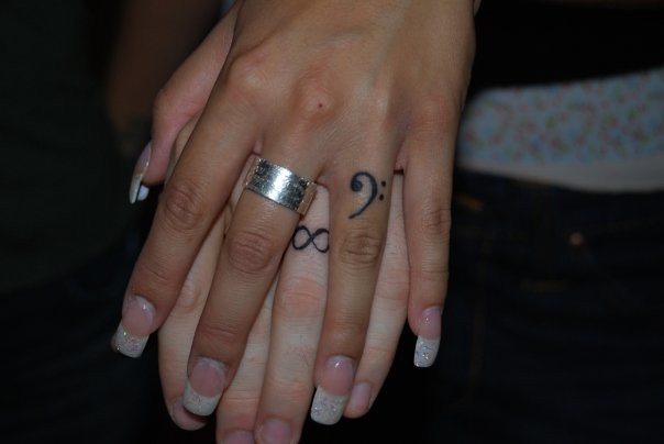 Tiny Intertwined Heart And Infinity Symbol SemiPermanent Tattoo  Set   Tatteco