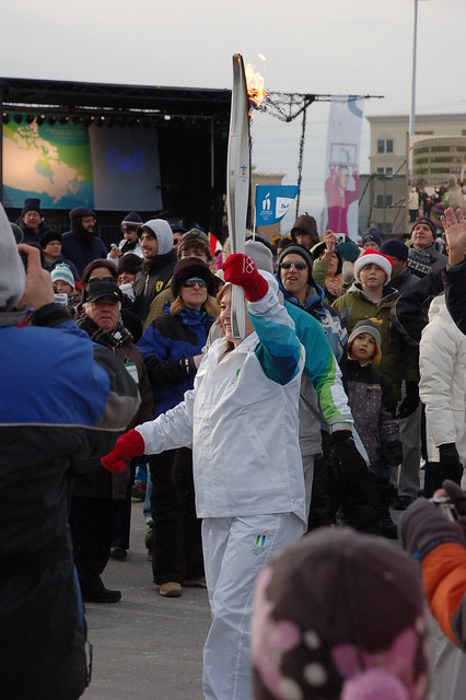 2010 Vancouver Olympic Torch at Bell