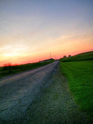 Clover Road 2 by Josh Ⓒarson, road sunset spring may hdr photomatix mechanicstownohio