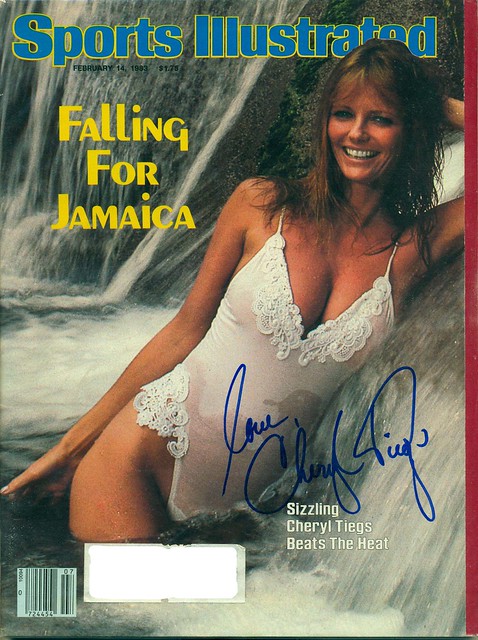 February 14, 1983, Autographed Sports Illustrated by Cheryl Tiegs