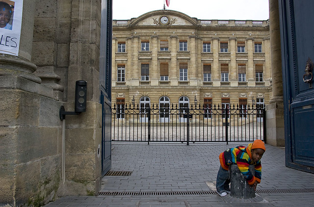 Manifestation adoptants Haiti à Bordeaux