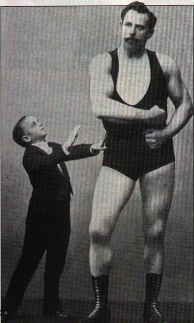 Big man and small person, 1892