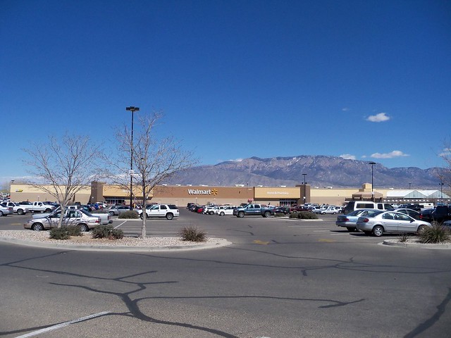 Older Wal-Mart Supercenter, in Albuquerque, New Mexico.