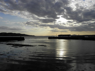 Sunset at Broughty Ferry harbour