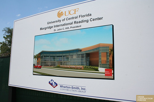 UCF Morgridge Reading Center rendering sign