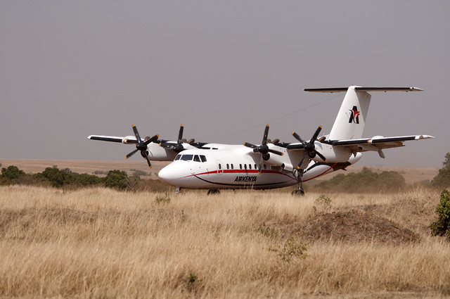 AirKenya plane at Masai Mara