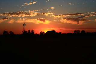 The Sun sets on the small Family Farm