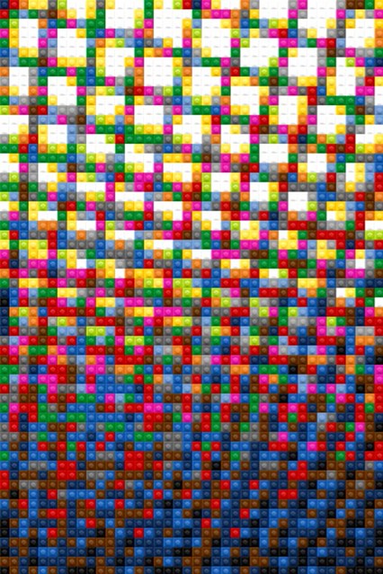 Lego Photo for iPhone samples: Elevator ceiling grid