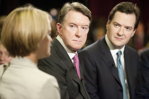 Peter Mandelson and George Osborne