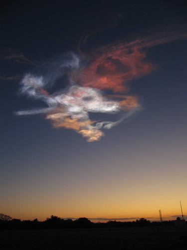 sky sun clouds sunrise pareidolia skies space nasa shuttle rocket launch discovery plume sts131
