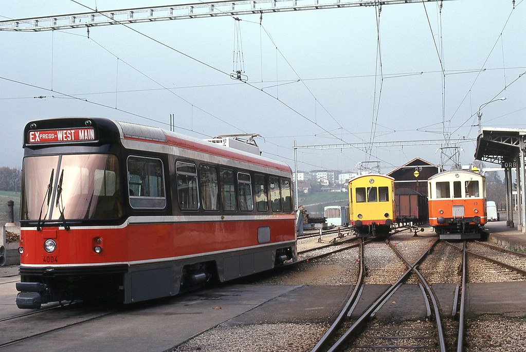 Trams de Toronto sur la ligne de l'Orbe Chavornay (Suisse)