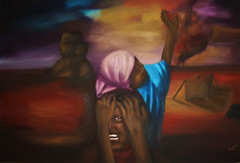 Image from the Radio Dialogue art exhibition titled 'The truth will set you free'
