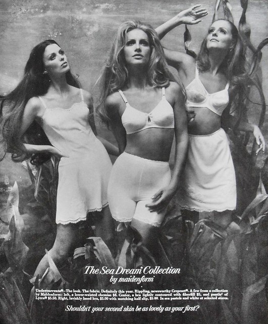 1969 Maidenform Bra Slip Chemise Panties 1960s fashion pho…