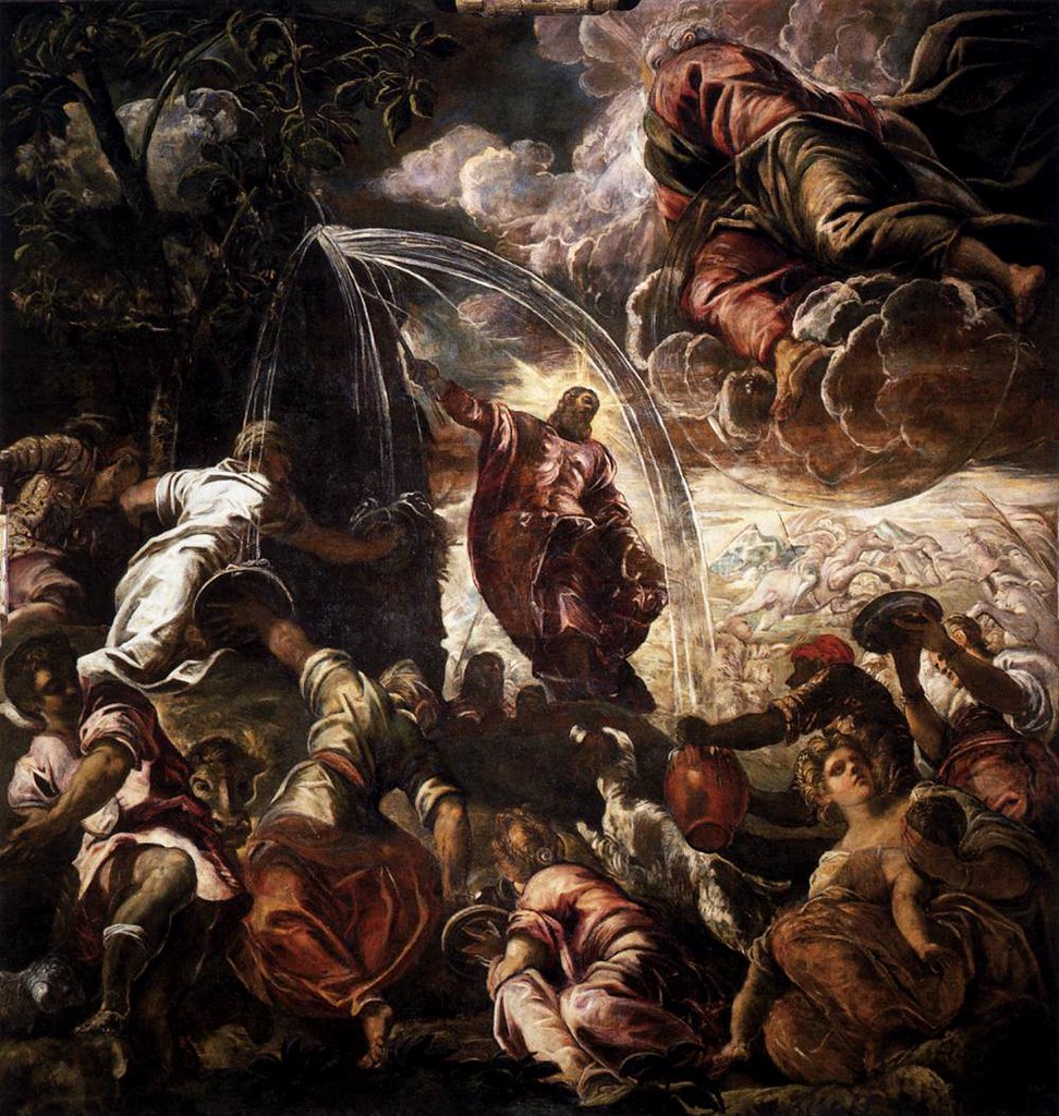 Tintoretto Moses Striking Water from a Rock1577 1518-1594